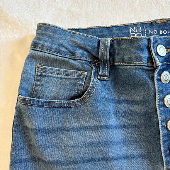 No Boundaries Womens Distressed High-Rise Skinny Jeans Junior Size 11 - Picture 8 of 14